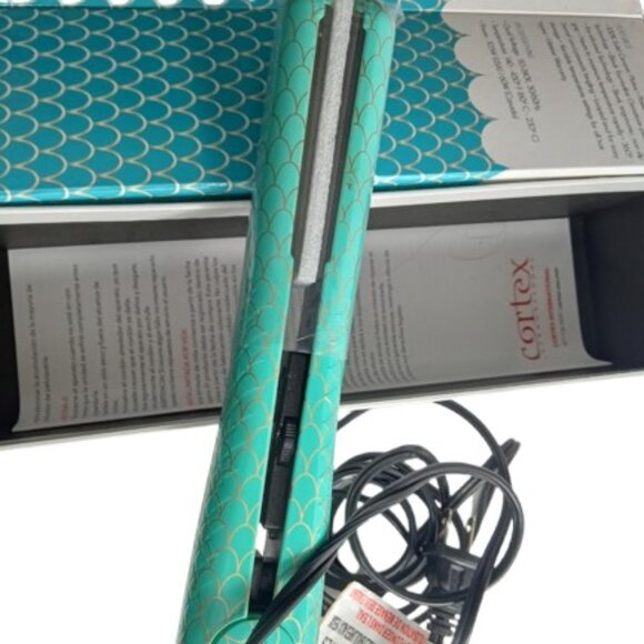 Cortex Intl Professional Ceramic Flat Iron Tourmaline Tech 1.5" Fish Scales New - Picture 5 of 5